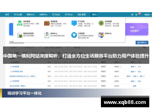 中国第一福利网站深度解析，打造全方位生活服务平台助力用户体验提升